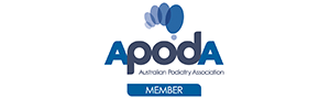Australian podiatry association member logo