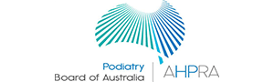 Podiatry board of Australia logo